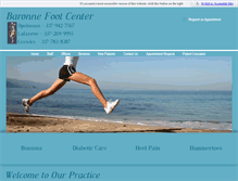 Tablet Screenshot of baronnefootcenter.com